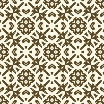 Batik seamless background. Songket pattern ornament with vintage style Stock Illustration