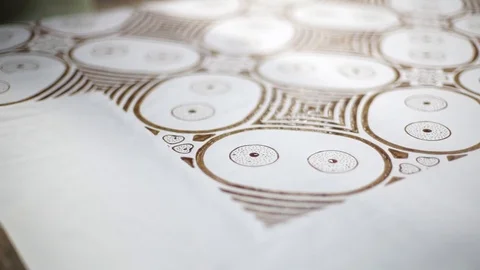 Batik Stamp Stock Footage 91291334