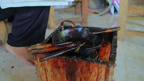 Batik tools Stock Footage 240522425