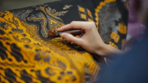 Batik Tulis Stock Footage 91290493