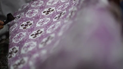 Batik Tulis Stock Footage 91290513