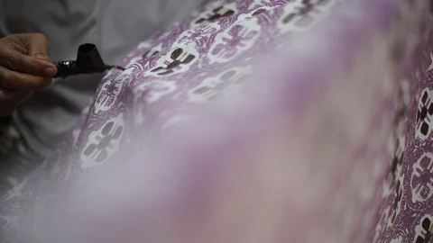 Batik Tulis Stock Footage 91290538