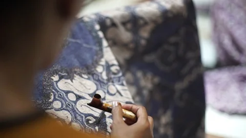 Batik Tulis Stock-Footage 91290874