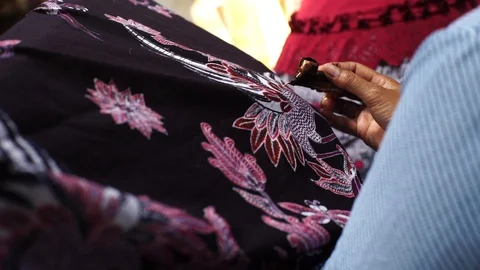 Batik Tulis Stock Footage 104221229