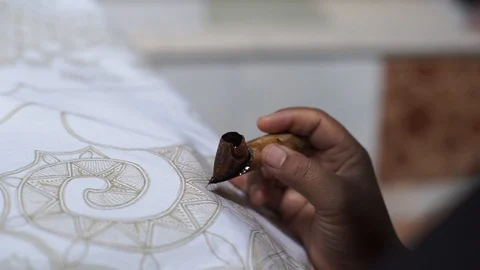 Batik Tulis Stock Footage 104221366