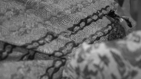 Batik Tulis Stock Footage 131442424