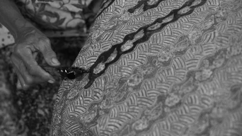 Batik Tulis Stock Footage 131443387