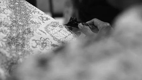 Batik Tulis Stock Footage 131444471
