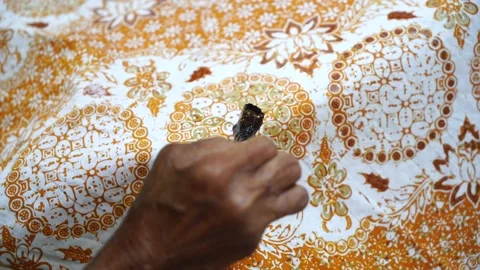 Batik Tulis Stock Footage 143974137