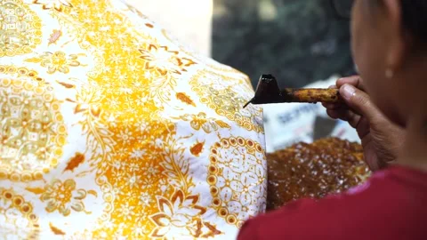 Batik Tulis Stock Footage 143974301