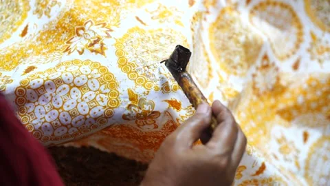 Batik Tulis Stock Footage 143975469