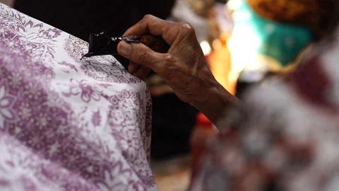 Batik Tulis Indonesia Video stock 95654731