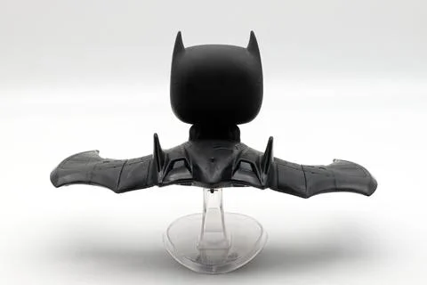 Batman in Batwing isolated on white background. Foto stock