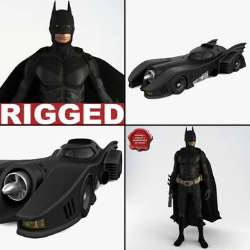 Batman Collection V2 3D Model