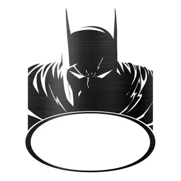Batman comic logo illustration empty Illustrazione stock