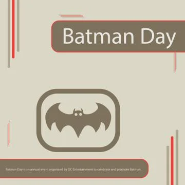 Batman Day Illustrazione stock