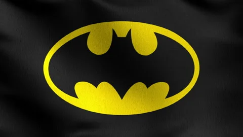 Batman flag blowing in the wind. 3D rend... | Stock Video | Pond5