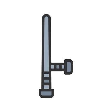 Baton icon vector image. Stock Illustration