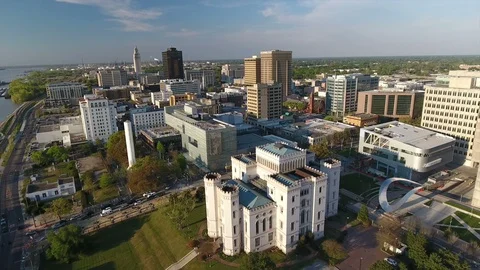 Baton Rouge skyline Stock Footage 105124887