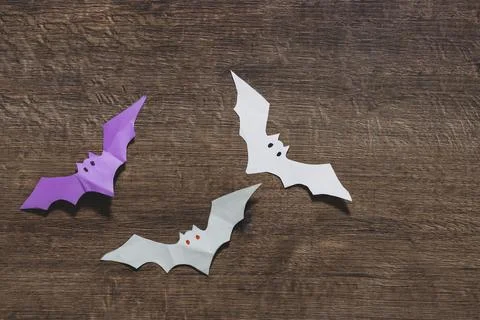 Bats on a dark background Stock Photos