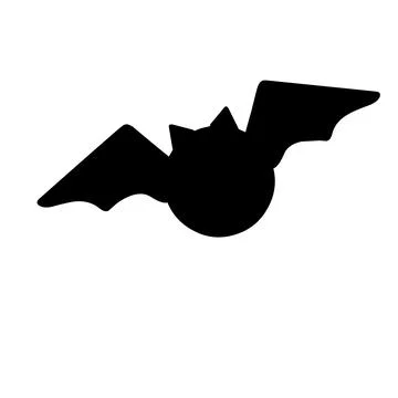 Bats fly night bird Stock Illustration