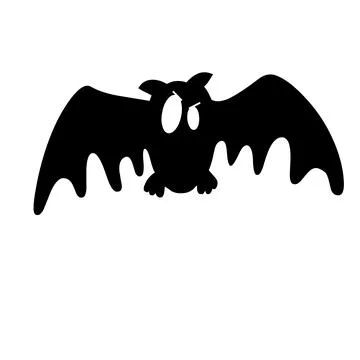 Bats fly night bird Stock Illustration