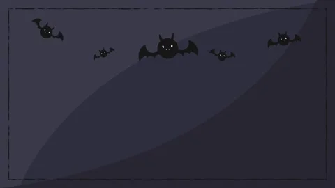 Bats flying in the dark night sky. Stock Footage 318466349