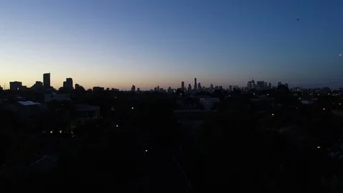 Bats flying at twighlight Stock Footage 84261396