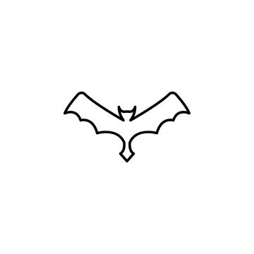 Bats icon. Element of pest icon for mobile concept and web apps. Thin line bats Stock Illustration