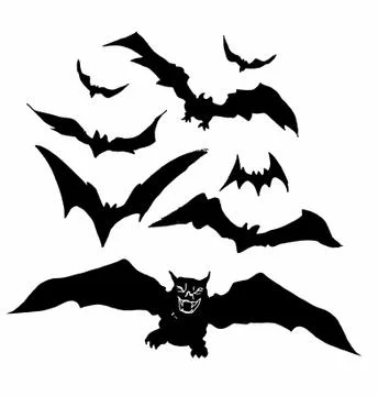 Bats illustration Stock Illustration