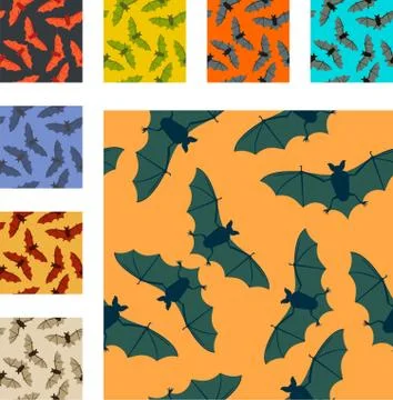 Bats pattern Stock Illustration