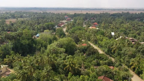 Battambang_Drone Stock Footage 127752690