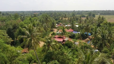Battambang_Drone Stock Footage 127753079