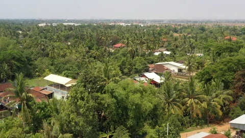 Battambang_Drone Stock Footage 127753105