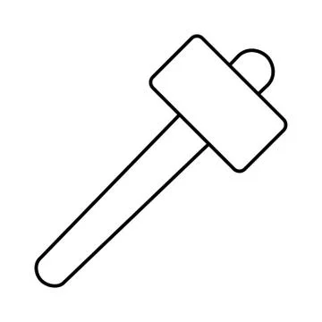Battel hammer icon element of weapon icon for mobile concept and web apps. Th Stock Illustration