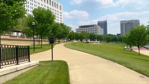 Battelle Riverfront Park In Columbus - C... | Stock Video | Pond5