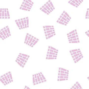 Batten floor glyph vector seamless pattern Stockillustratie