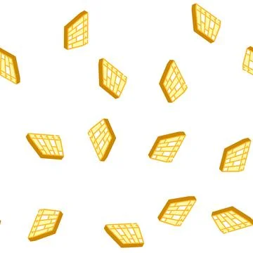 Batten floor isometric icon seamless pattern Stock Illustration