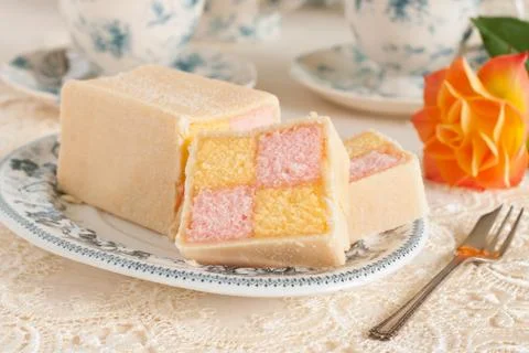 Battenberg Cake Stock Photos