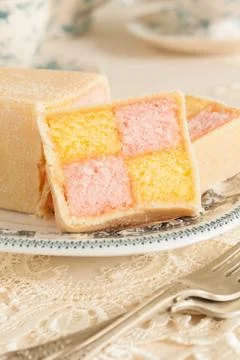 Battenberg Cake Stock Photos