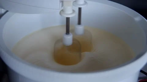 Batter Being Whipped with Mixer Stock Footage 49207174