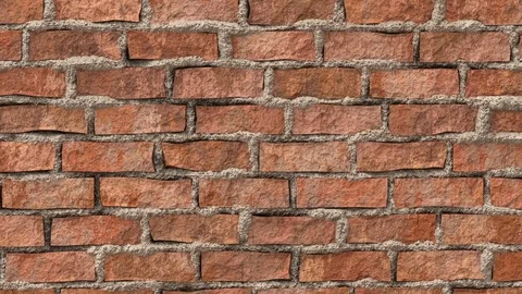 Battered brickwork wall slipping  -     Video Footage Stock Footage 71477370