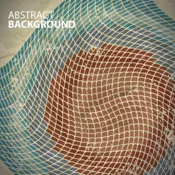 Battered old pattern of twisted bars Stock Illustration