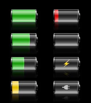 Batteries charges Stock Illustration