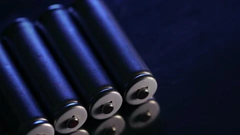 Batteries on a dark background 库存影片 169133167