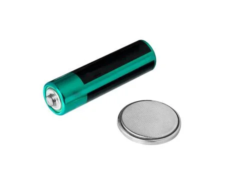 Batteries of different type. Stock Photos