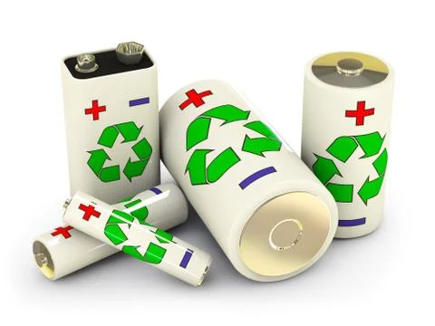 Batteries Stock Illustration