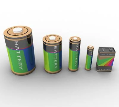 Batteries Stock Illustration