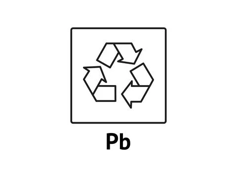 Batteries Recycling codes Stock Illustration