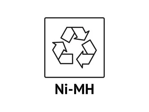 Batteries Recycling codes Stock Illustration